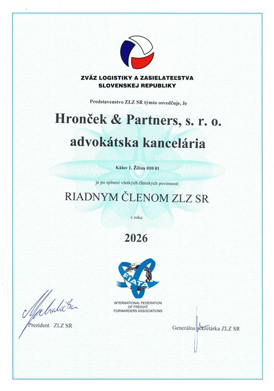 2026 Zväz zasielateľstva a logistiky Slovenskej republiky